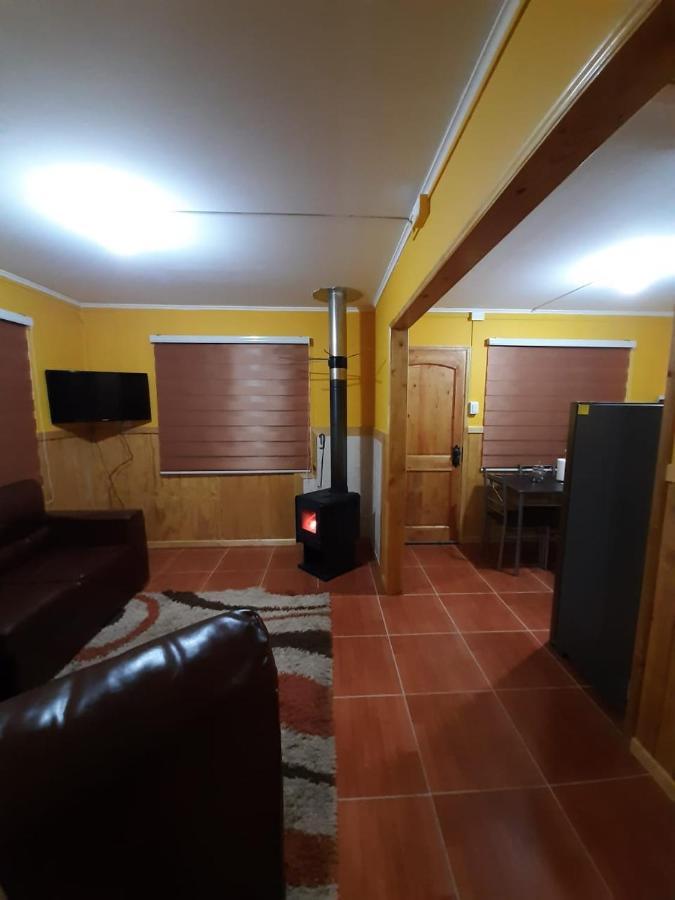 Cabana Cavernas Austral Puerto Sanchez Villa Eksteriør billede