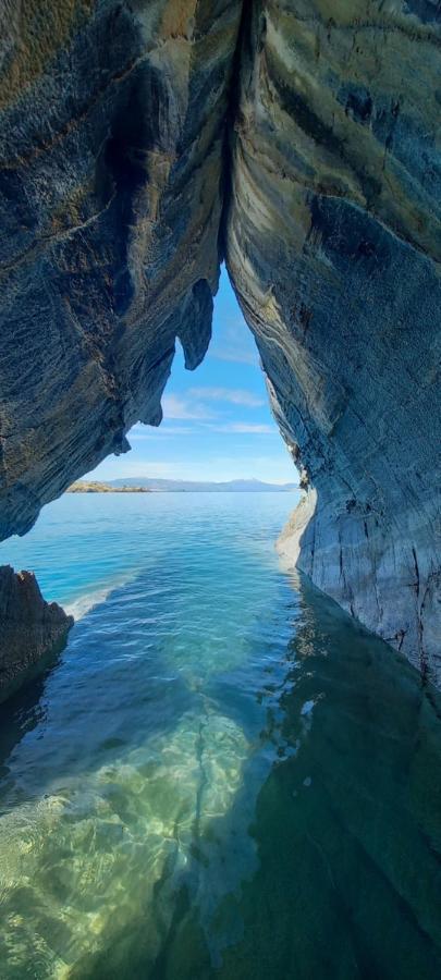 Cabana Cavernas Austral Puerto Sanchez Villa Eksteriør billede