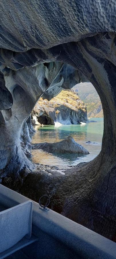 Cabana Cavernas Austral Puerto Sanchez Villa Eksteriør billede