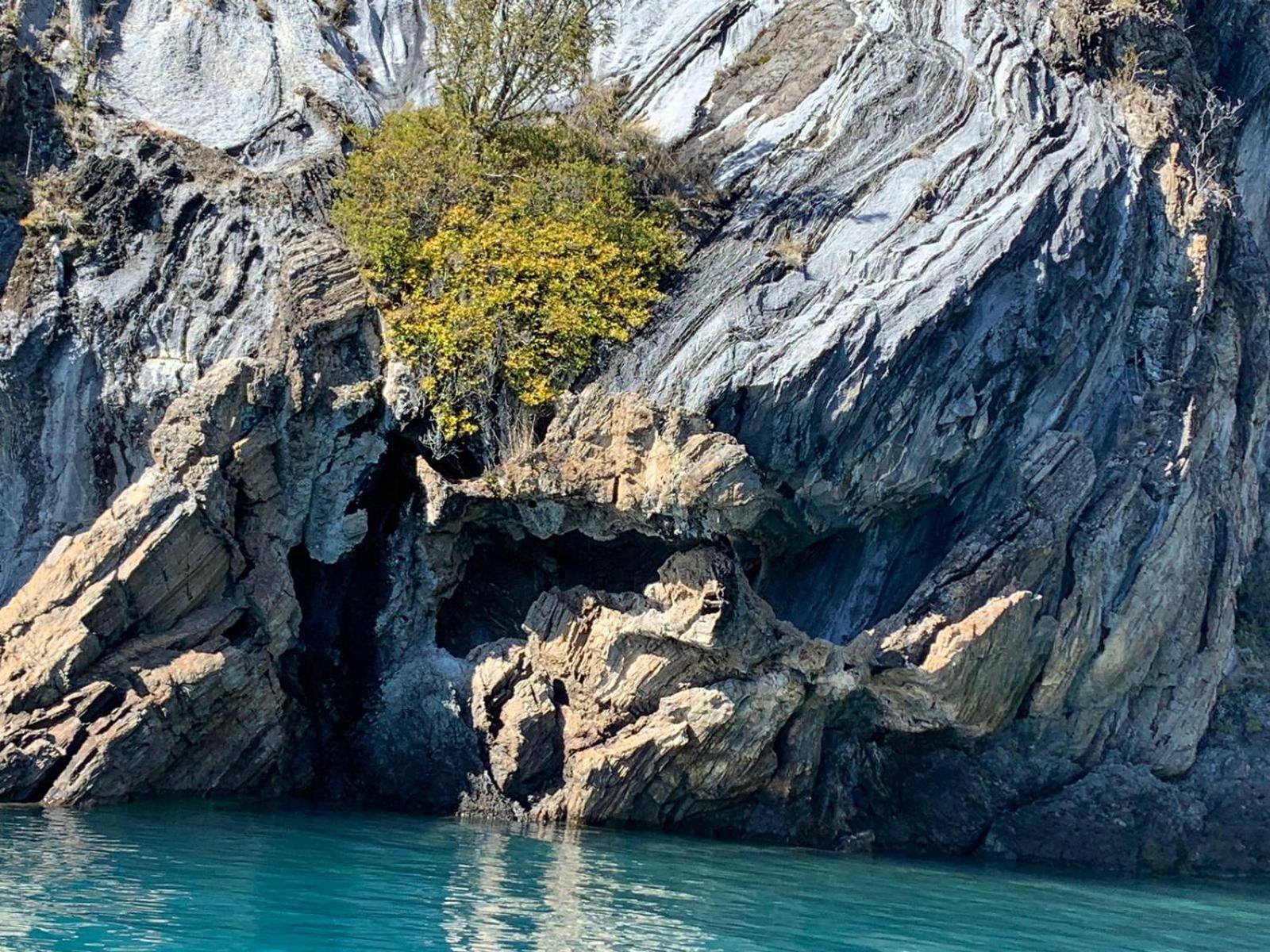 Cabana Cavernas Austral Puerto Sanchez Villa Eksteriør billede